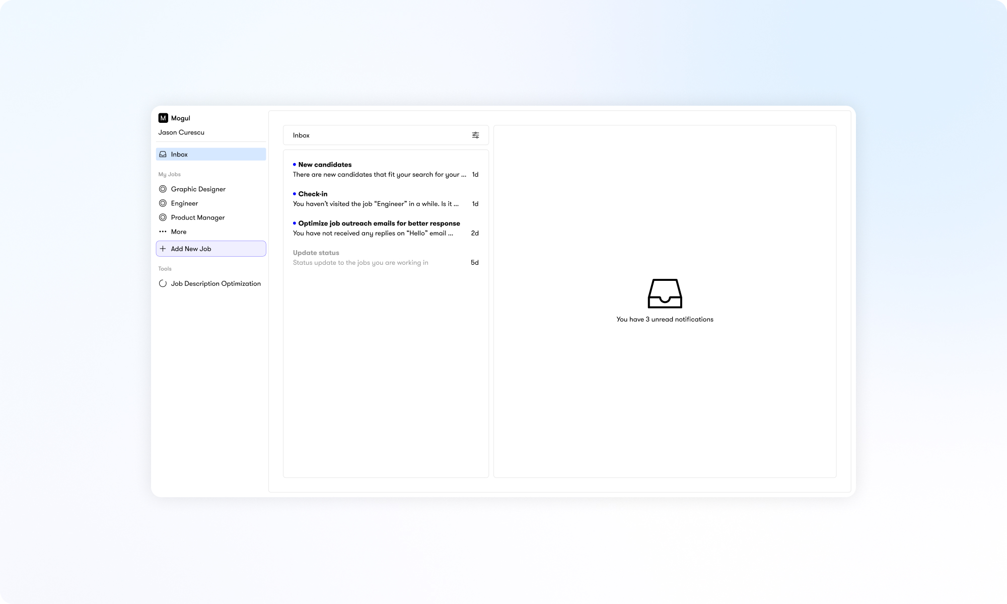 Mogul Recruiter Dashboard