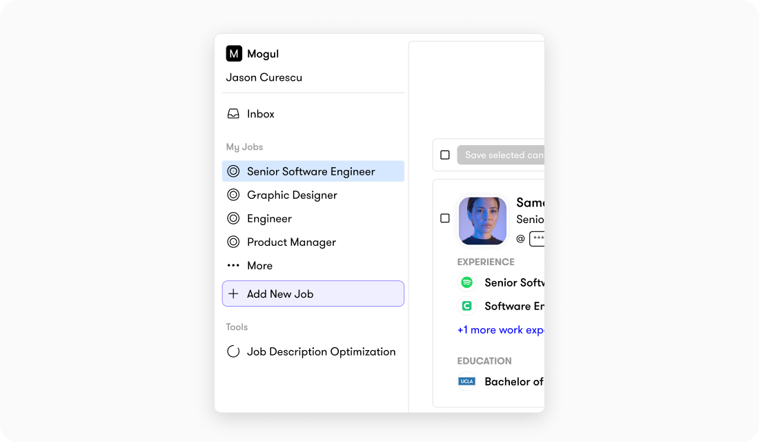 Simplified navigation screenshot