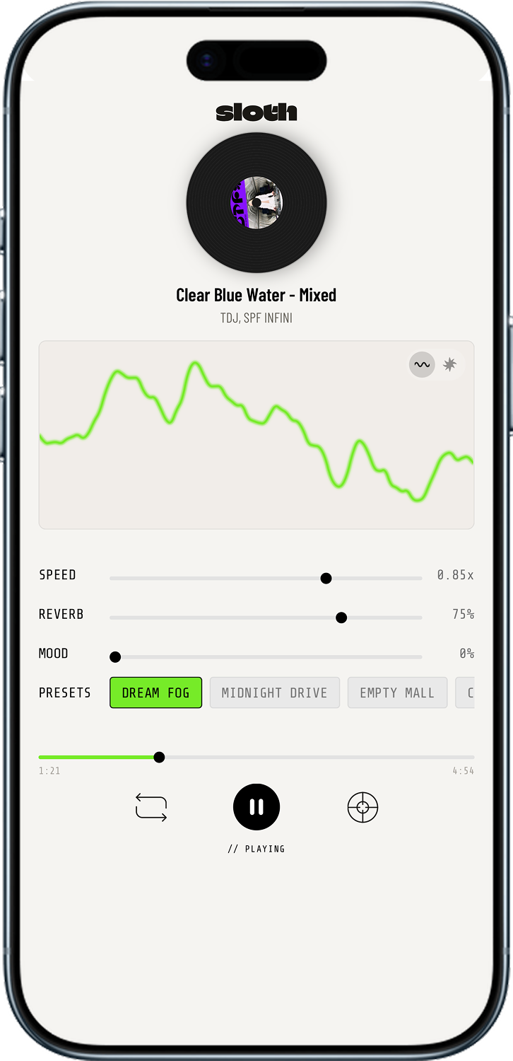 Final - Sloth app interface